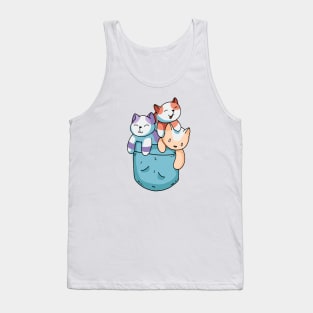 three cute cats Tank Top